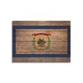 Wile E. Wood Wile E. Wood FLWV-2014 20 x 14 in. West Virginia State Flag Wood Art FLWV-2014